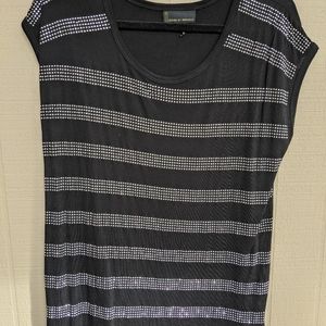 Stripe Rhinestone Top
